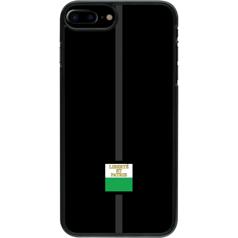 iPhone 7 Plus / 8 Plus Case Hülle - Kanton VD schwarz
