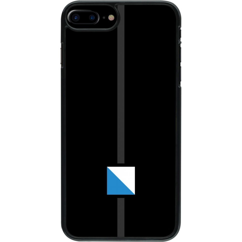 iPhone 7 Plus / 8 Plus Case Hülle - Kanton ZH schwarz