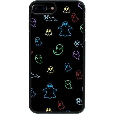iPhone 7 Plus / 8 Plus Case Hülle - Halloween 2024 colorful ghosts