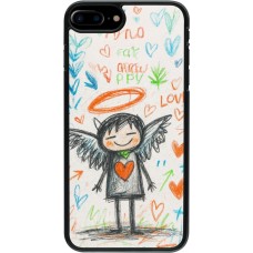 iPhone 7 Plus / 8 Plus Case Hülle - Little Angel Sketch Love