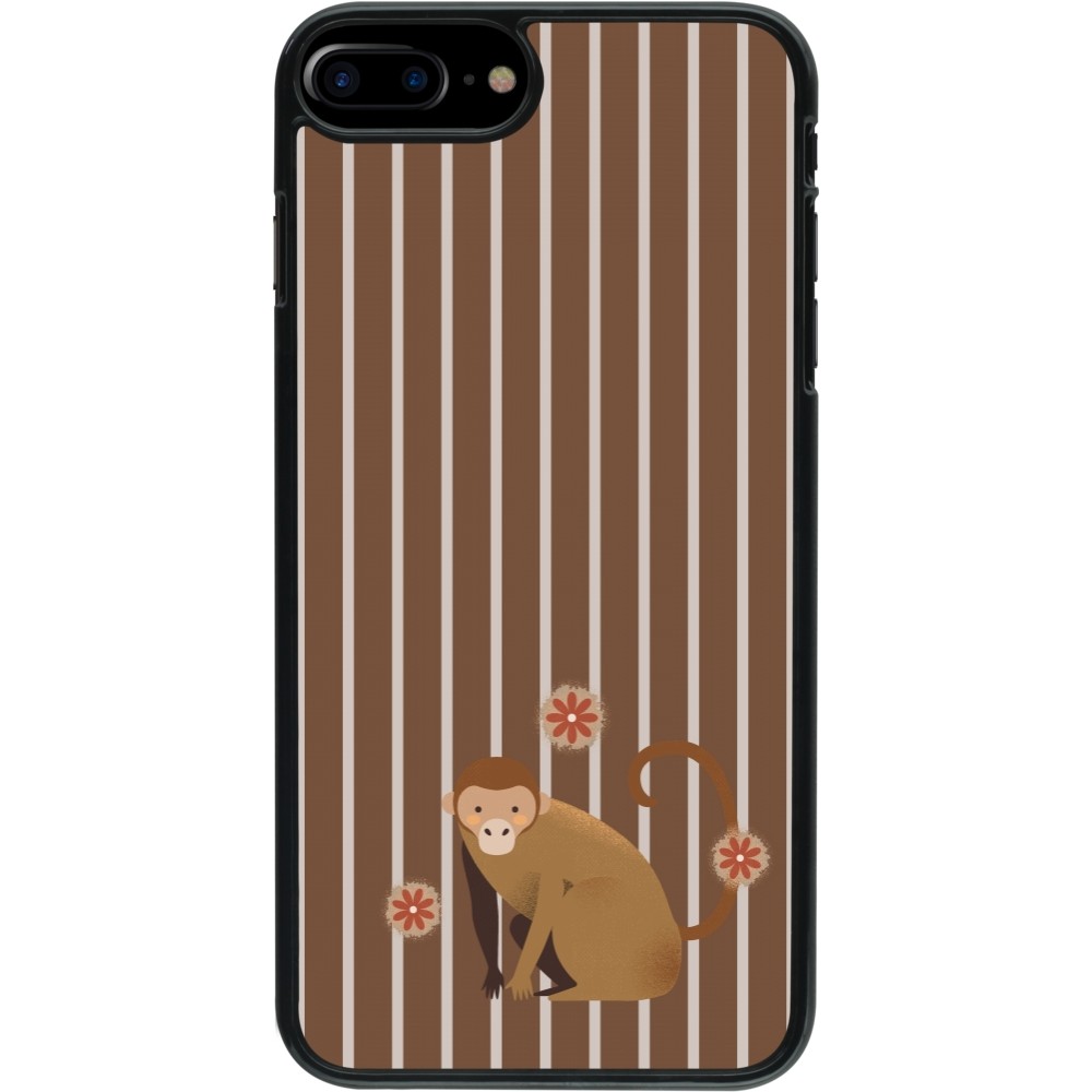 iPhone 7 Plus / 8 Plus Case Hülle - Monkey with stripes