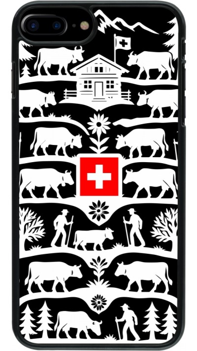 iPhone 7 Plus / 8 Plus Case Hülle - Poya Schweiz 3 schwarz