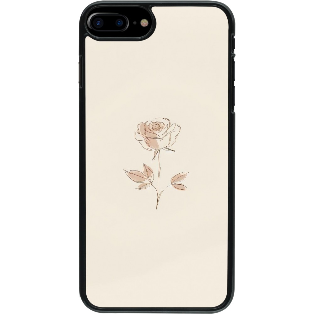 iPhone 7 Plus / 8 Plus Case Hülle - Rosa Sand Minimalistisch