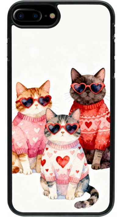 iPhone 7 Plus / 8 Plus Case Hülle - Saint Valentines Day 26 Cat Love