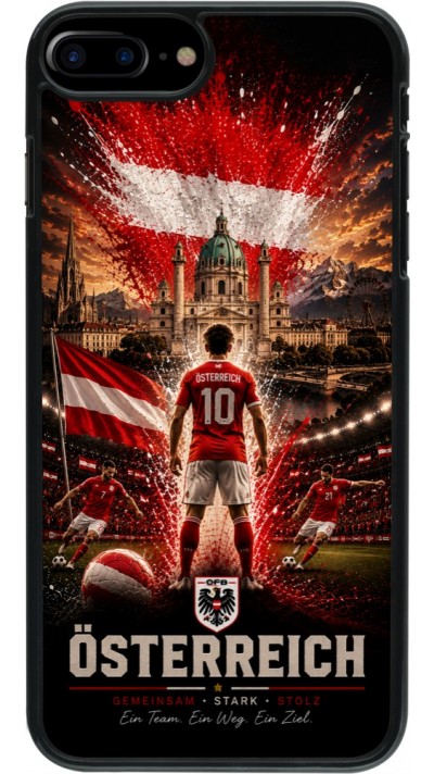 iPhone 7 Plus / 8 Plus Case Hülle - Fussball Österreich splash 2026