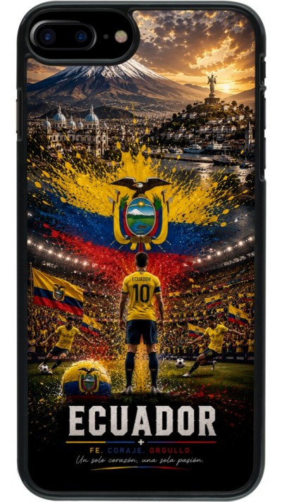 iPhone 7 Plus / 8 Plus Case Hülle - Fussball Ecuador splash 2026