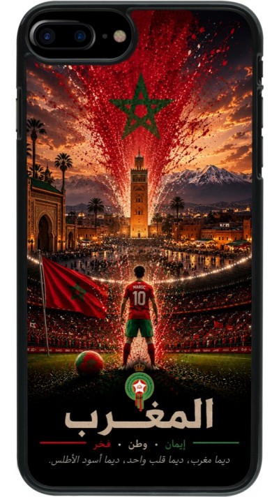 iPhone 7 Plus / 8 Plus Case Hülle - Fussball Marokko splash 2026