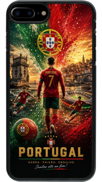 iPhone 7 Plus / 8 Plus Case Hülle - Fussball Portugal splash 2026