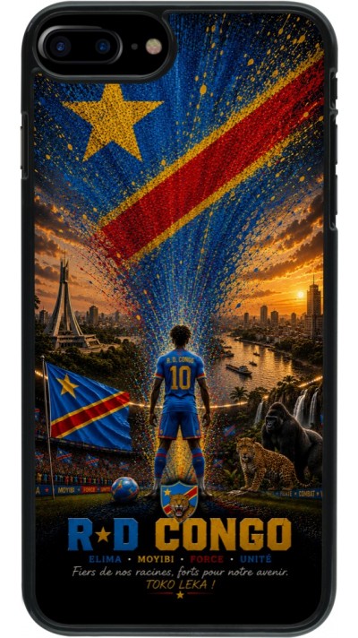 iPhone 7 Plus / 8 Plus Case Hülle - Fussball Demokratische Republik Kongo splash 2026