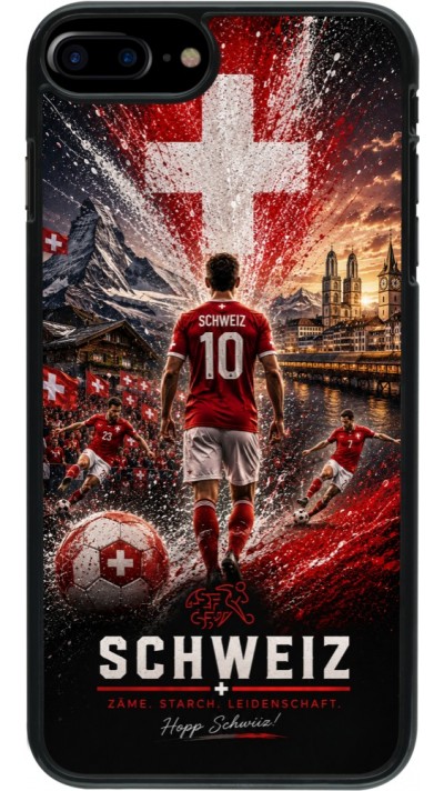 iPhone 7 Plus / 8 Plus Case Hülle - Fussball Schweiz splash 2026