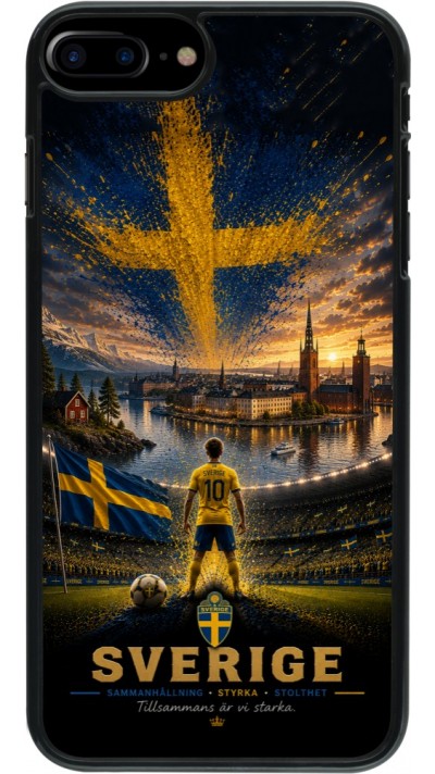 iPhone 7 Plus / 8 Plus Case Hülle - Fussball Schweden splash 2026
