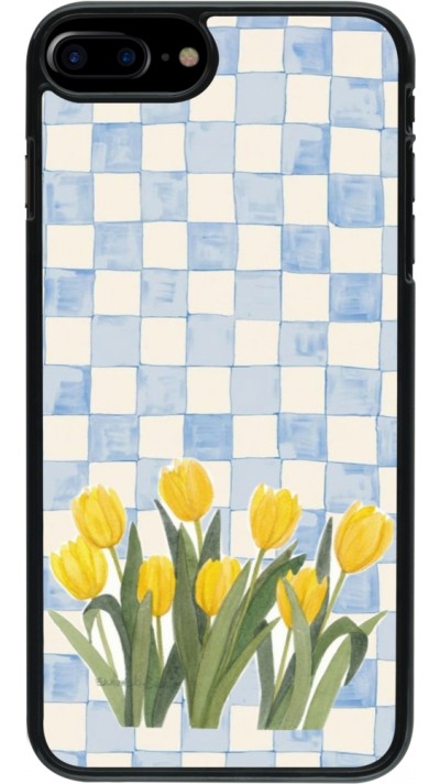 iPhone 7 Plus / 8 Plus Case Hülle - Blue vichy tulips Spring 2026