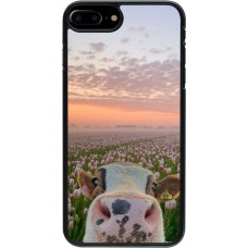iPhone 7 Plus / 8 Plus Case Hülle - Cow with tulips Spring 2026