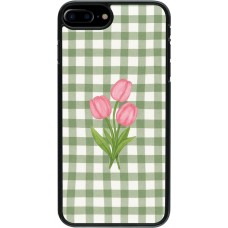 iPhone 7 Plus / 8 Plus Case Hülle - Green vichy tulips Spring 2026