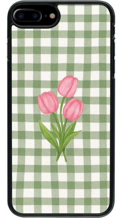 iPhone 7 Plus / 8 Plus Case Hülle - Green vichy tulips Spring 2026