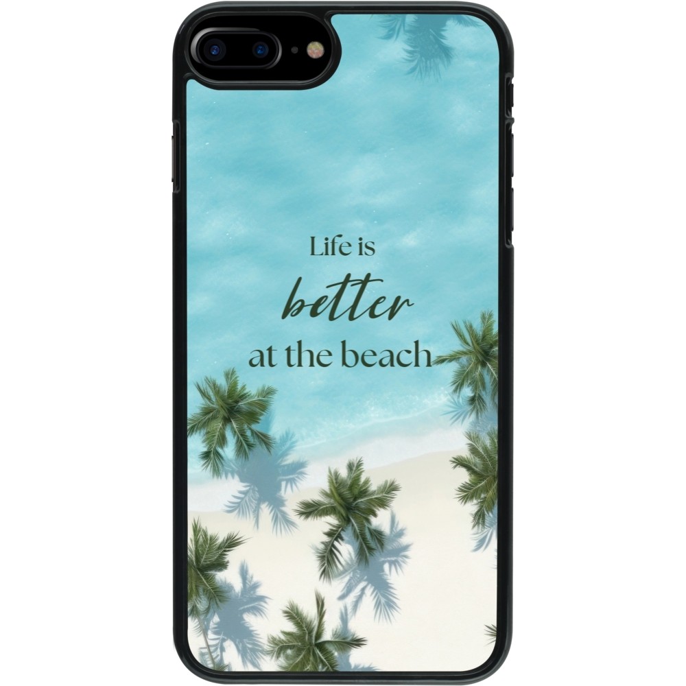iPhone 7 Plus / 8 Plus Case Hülle - Summer 2025 Life is better at the beach