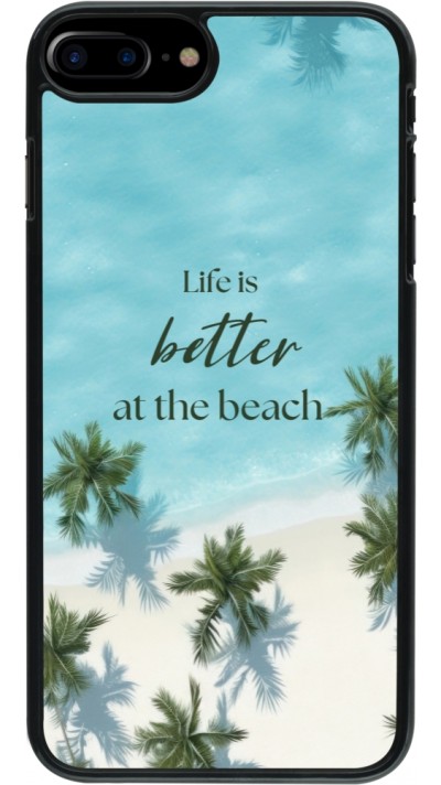 iPhone 7 Plus / 8 Plus Case Hülle - Summer 2025 Life is better at the beach