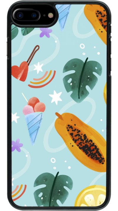 iPhone 7 Plus / 8 Plus Case Hülle - Summer 2025 Pattern papaya