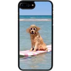 iPhone 7 Plus / 8 Plus Case Hülle - Summer Dog on Paddle