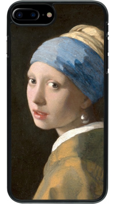 Coque iPhone 7 Plus / 8 Plus - Tableau art - La Jeune fille à la perle - Johannes Vermeer