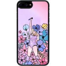 iPhone 7 Plus / 8 Plus Case Hülle - Taylor Swift Sketch - Pink