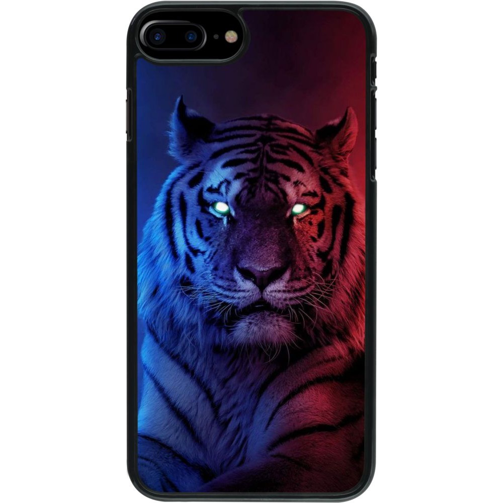 Hülle iPhone 7 Plus / 8 Plus - Tiger Blue Red