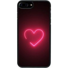 iPhone 7 Plus / 8 Plus Case Hülle - Valentine 2023 single neon heart