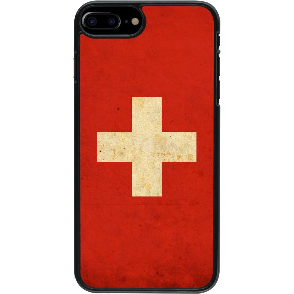Hülle iPhone 7 Plus / 8 Plus - Vintage Flag SWISS