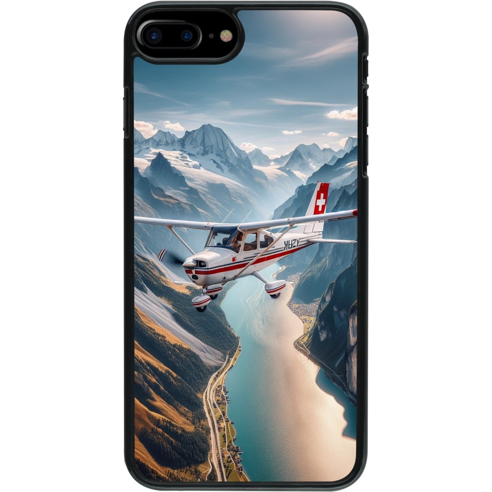 iPhone 7 Plus / 8 Plus Case Hülle - Schweizer Alpenflug