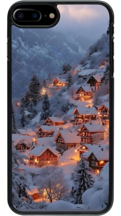 iPhone 7 Plus / 8 Plus Case Hülle - Winter 25 Winter snowy village