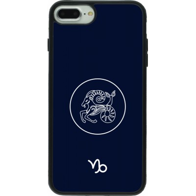 iPhone 7 Plus / 8 Plus Case Hülle - Silikon schwarz Astrologie Steinbock