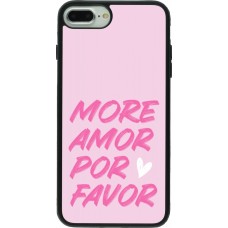 iPhone 7 Plus / 8 Plus Case Hülle - Silikon schwarz More amor porfavor