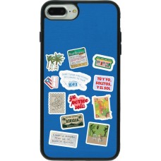 iPhone 7 Plus / 8 Plus Case Hülle - Silikon schwarz Seals of the Dominican Republic DTMF