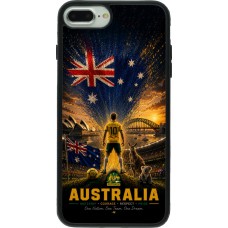 iPhone 7 Plus / 8 Plus Case Hülle - Silikon schwarz Fussball Australien splash 2026