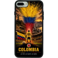 iPhone 7 Plus / 8 Plus Case Hülle - Silikon schwarz Fussball Kolumbien splash 2026