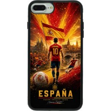 iPhone 7 Plus / 8 Plus Case Hülle - Silikon schwarz Fussball Espanien splash 2026