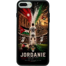iPhone 7 Plus / 8 Plus Case Hülle - Silikon schwarz Fussball Jordanien splash 2026