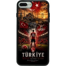 iPhone 7 Plus / 8 Plus Case Hülle - Silikon schwarz Fussball Türkei splash 2026