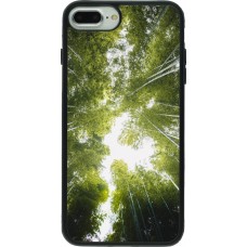 iPhone 7 Plus / 8 Plus Case Hülle - Silikon schwarz Spring 23 forest blue sky