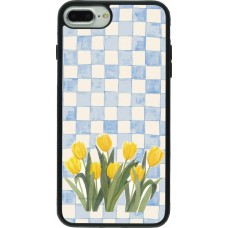 iPhone 7 Plus / 8 Plus Case Hülle - Silikon schwarz Blue vichy tulips Spring 2026