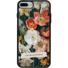 iPhone 7 Plus / 8 Plus Case Hülle - Silikon schwarz Full Bloom Spring 2026