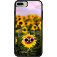 iPhone 7 Plus / 8 Plus Case Hülle - Silikon schwarz Sunflower with glasses Spring 2026