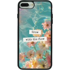 iPhone 7 Plus / 8 Plus Case Hülle - Silikon schwarz Summer 2025 Grow with the flow