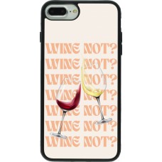 iPhone 7 Plus / 8 Plus Case Hülle - Silikon schwarz Wine not
