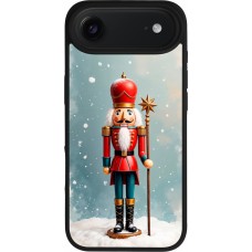 iPhone Air Case Hülle - Silikon schwarz Christmas 25 Nutcracker Snow
