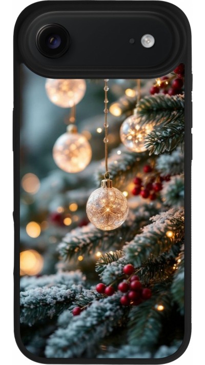 Coque iPhone Air - Silicone rigide noir Christmas 25 Xmas Decorated Tree