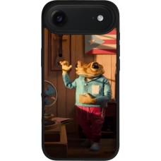 iPhone Air Case Hülle - Silikon schwarz Dancing frog DTMF