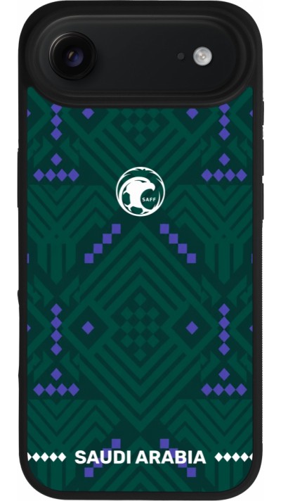 iPhone Air Case Hülle - Silikon schwarz Saudi Arabien 2026 personalisierbares Fussballtrikot