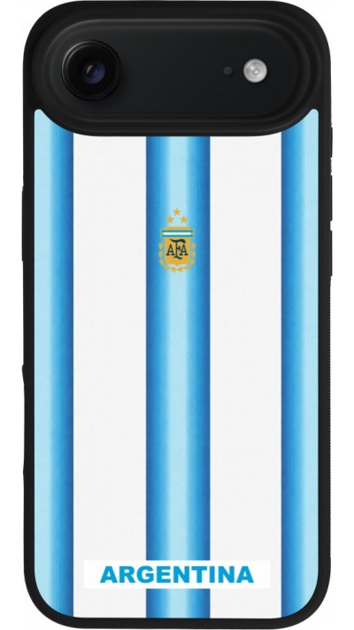 iPhone Air Case Hülle - Silikon schwarz Argentinien 2026 personalisierbares Fussballtrikot