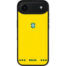 iPhone Air Case Hülle - Silikon schwarz Brasilien 2026 personalisierbares Fussballtrikot